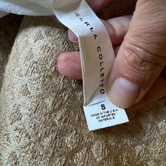 KARLA COLLETTO White piqué sleeveless A-line dress or swim coverup size small - Picture 9 of 11